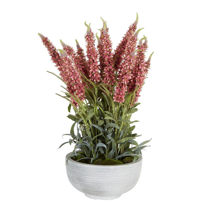 Veronica Arrangement in Cement Pot Pink