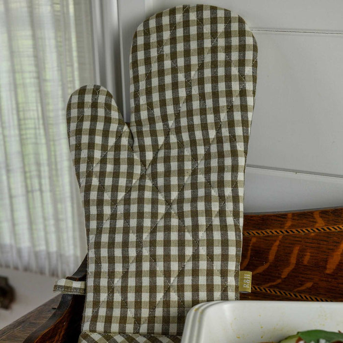 Gingham Oven Glove