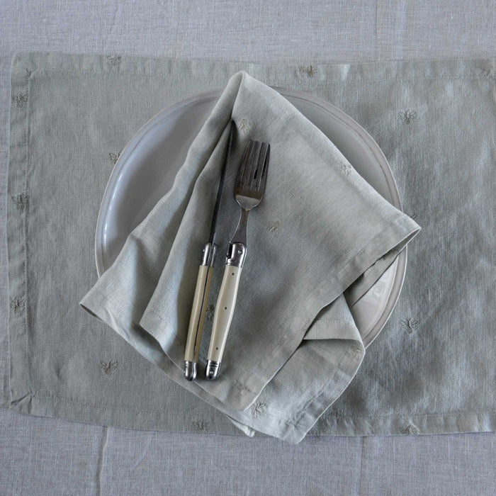 Mason Bee Linen Placemat Milk