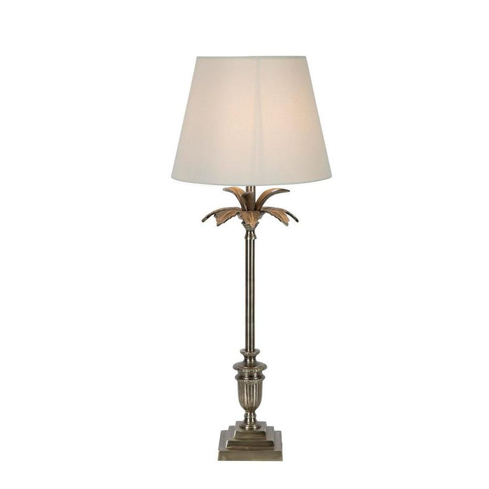 Palm Springs Table Lamp Base Silver- Base Only