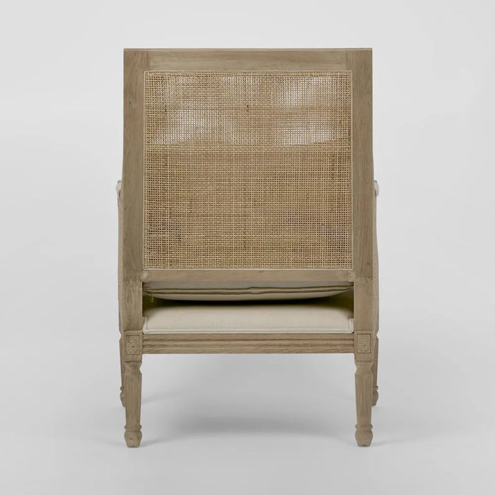 Hicks Caned Armchair with Cushion Natural