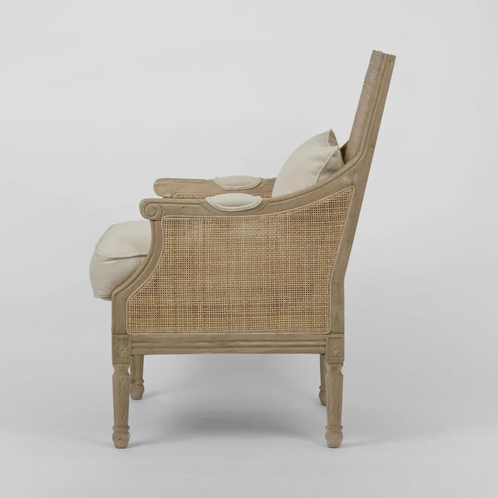 Hicks Caned Armchair with Cushion Natural