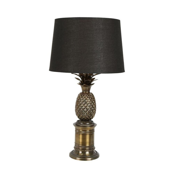 Bermuda Pineapple Table Lamp Base Antique Brass- Base Only