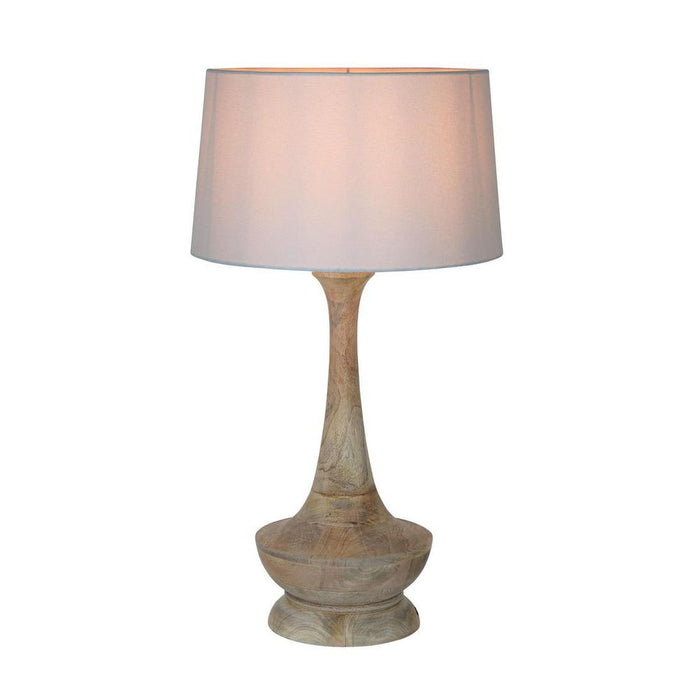 Peninsula Table Lamp Base Natural- Base Only