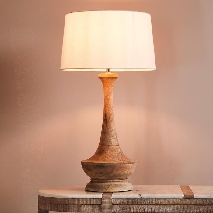 Peninsula Table Lamp Base Natural- Base Only