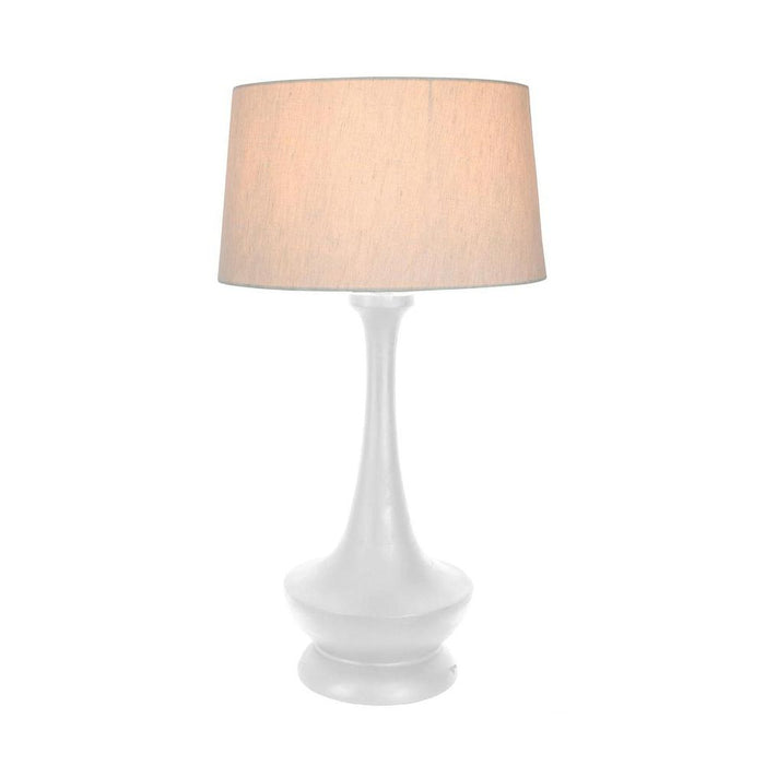 Peninsula Table Lamp Base White- Base Only