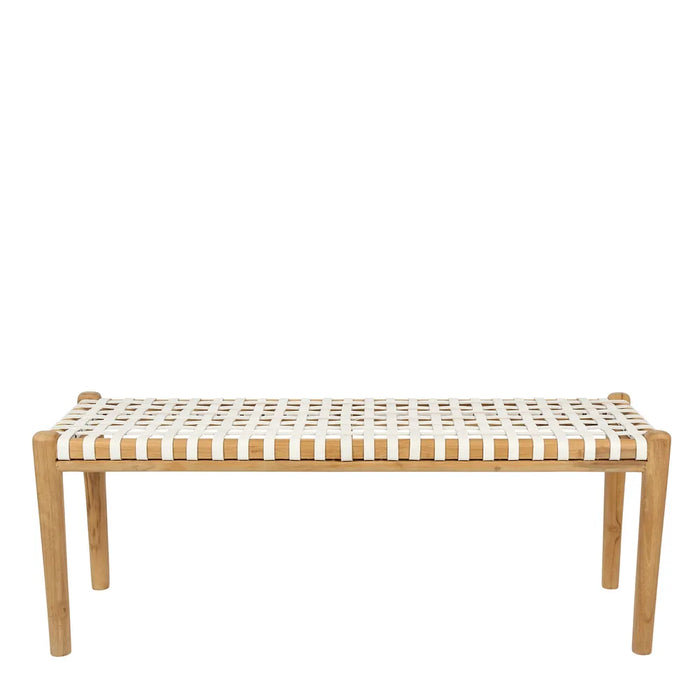 Gerti Bench White 119cm