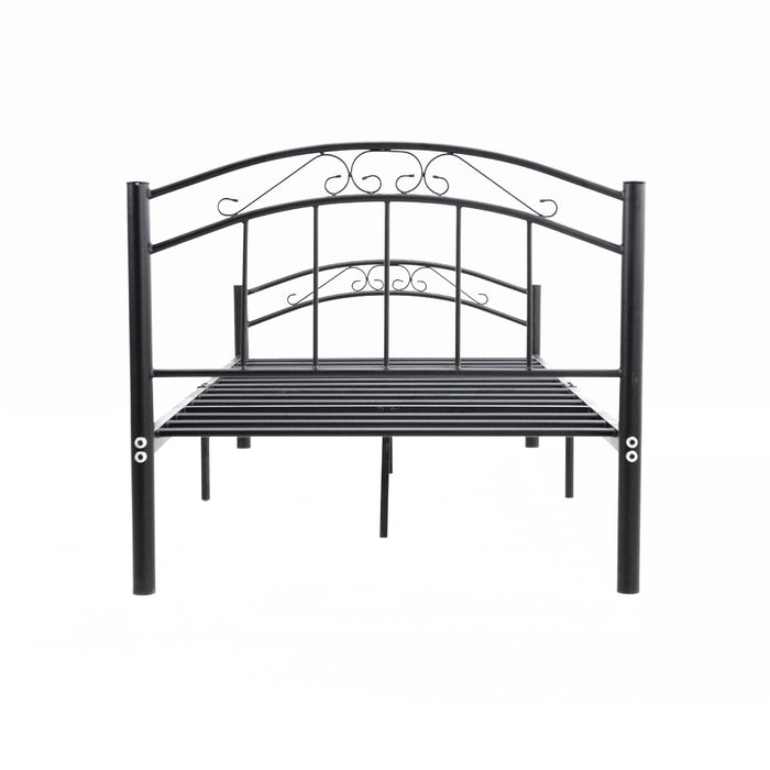 Cleveland King Single Metal Bed Frame - Black