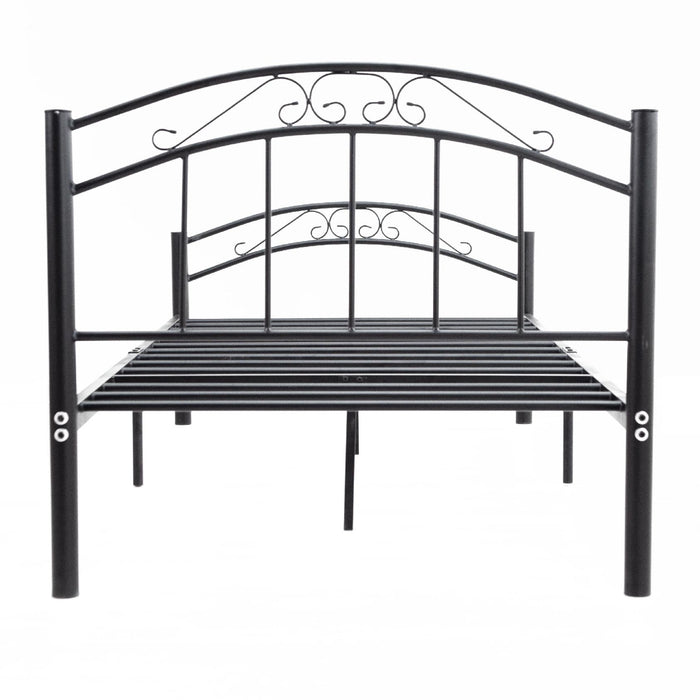 Cleve Single Black Metal Bed Frame - ST Marys & Liverpool NSW