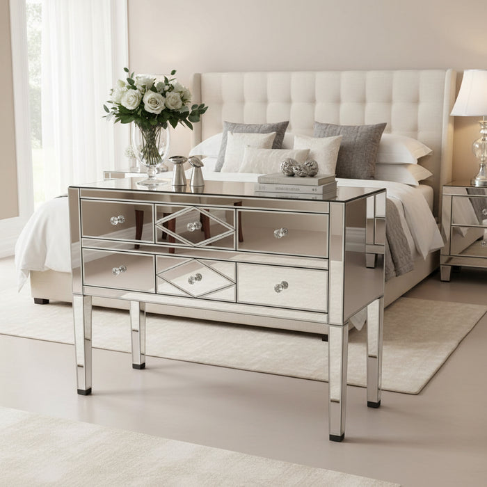 Berla 6 Drawers Mirror Dresser