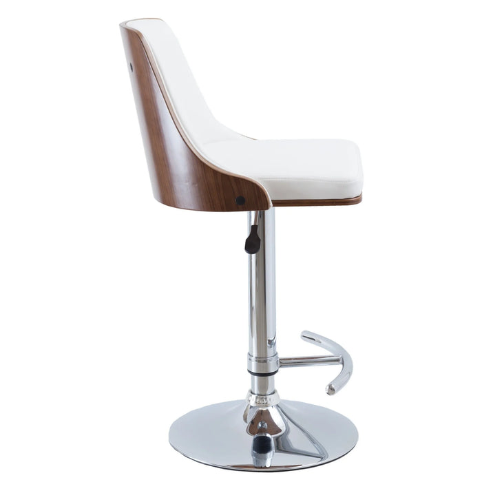 Florence Leather Bar stool - White