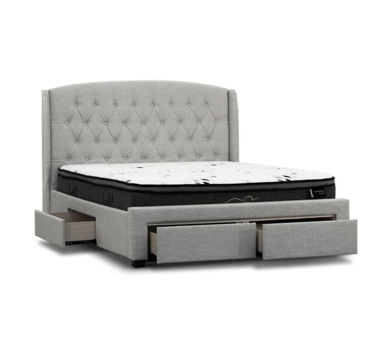 Honeydew Queen Bed Frame, Stone