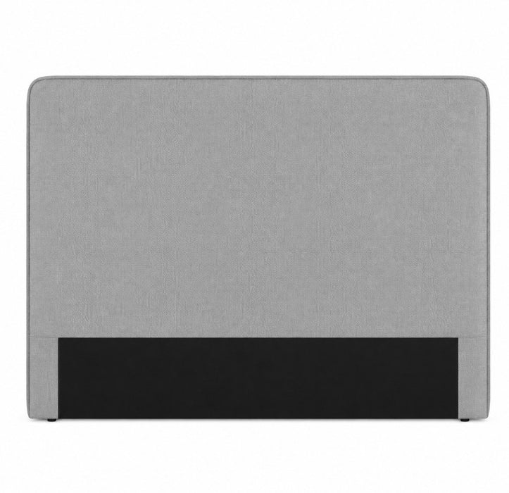 Grey Lisa Upholstered King Bedhead