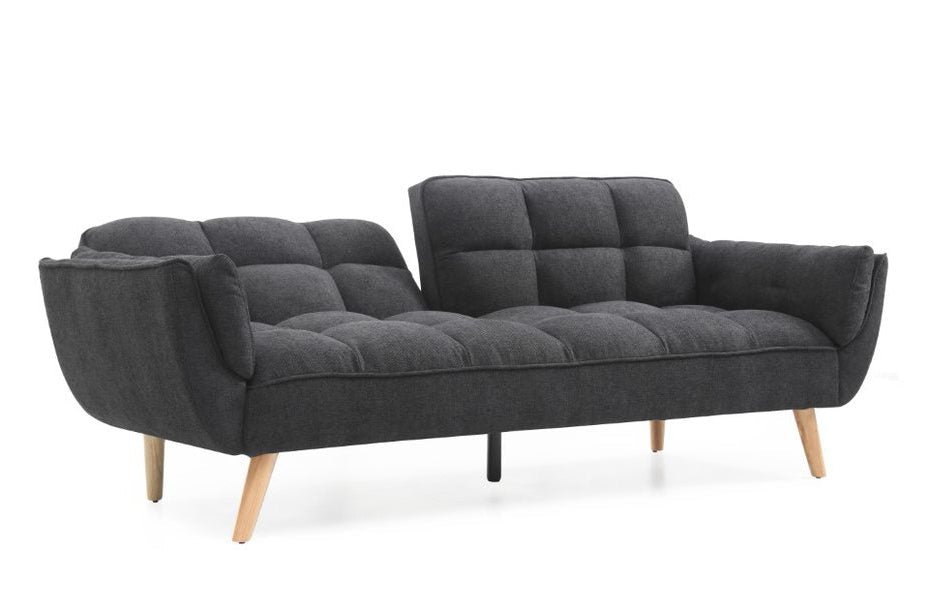 Jessie 3 Seater Sofa Bed, Charcoal