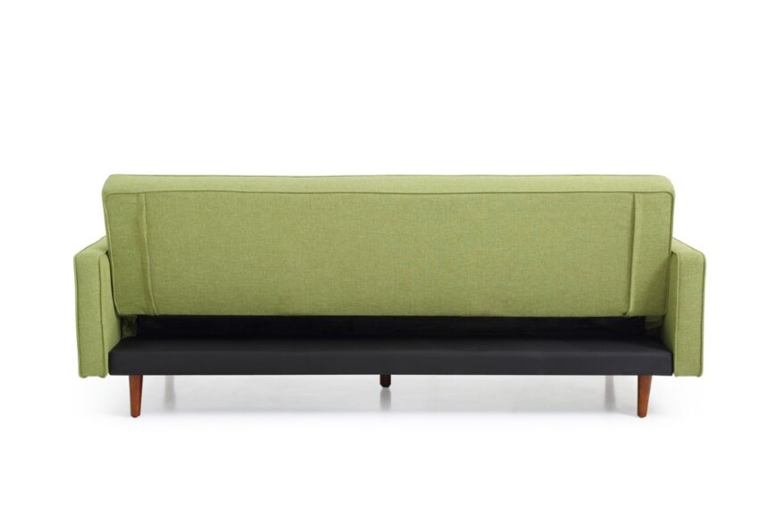 Sofia 3 Seater Sofa Bed in Fabric - Green