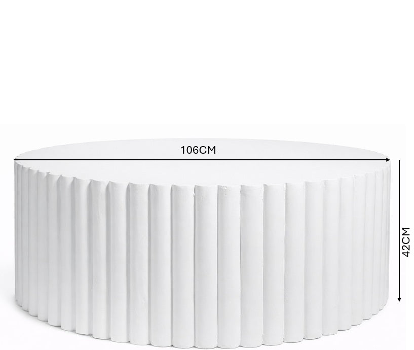 Harbourstone Round Coffee Table White