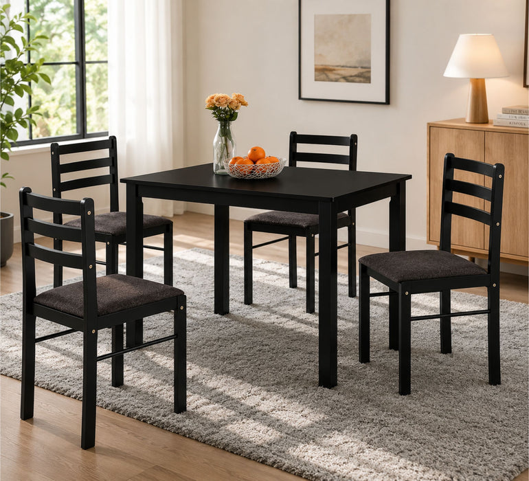 Hudson 4 Seater Rectangular Dining Table with Chair Set
