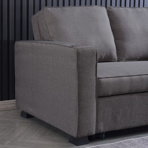Miles 2 Seater Sofa Bed Dark Grey