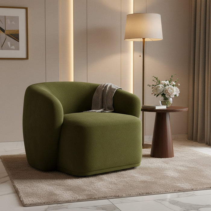 Vale Olive Green Accent Chair