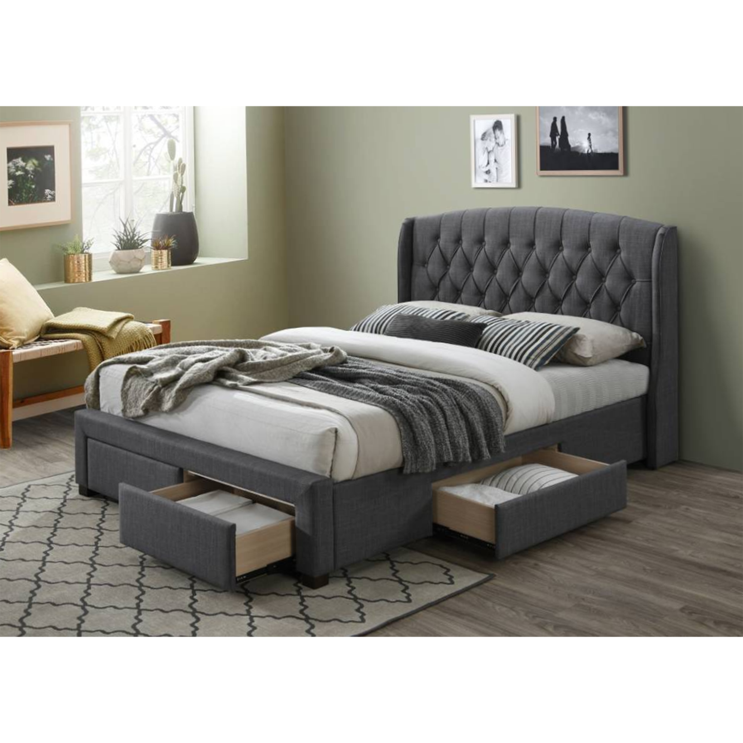 Kingston Bed with 4 Storage Drawers
