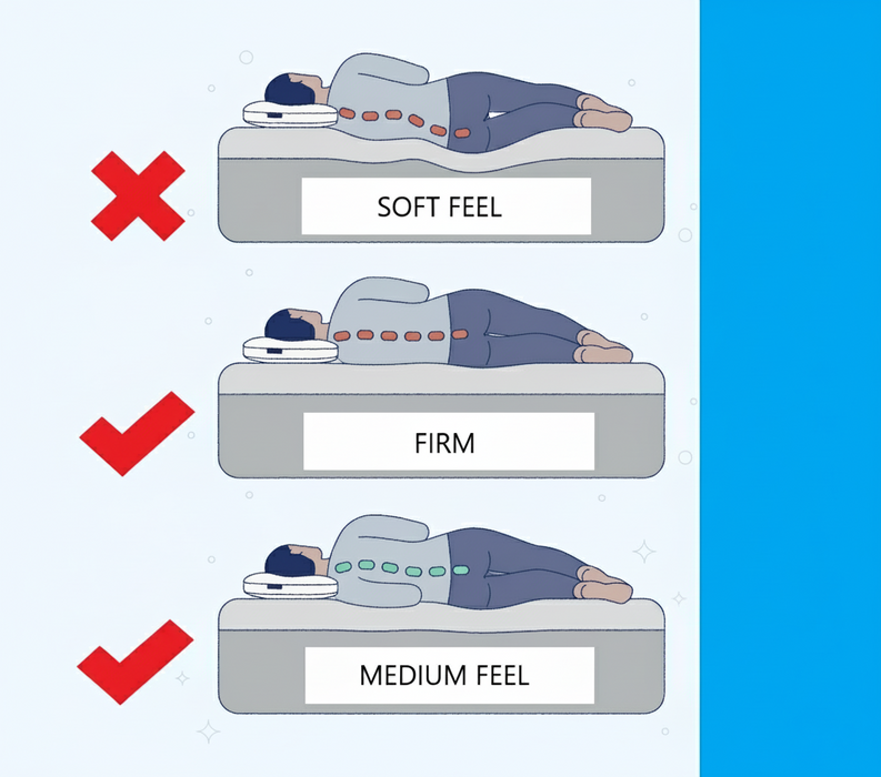 Body Care Pillow Top Pocket Spring Soft-to-Medium Feel Mattress