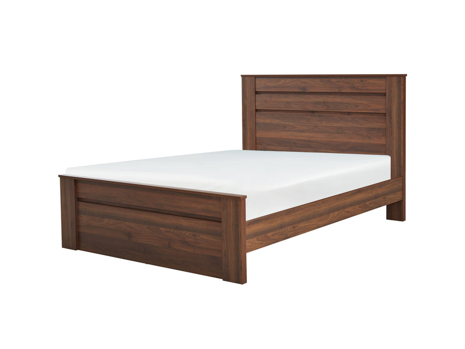 Jaxon Walnut Brown Queen Bed Frame