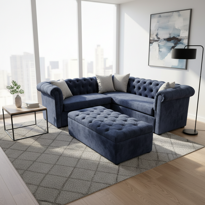 Martin Australian Made Chesterfield Corner Lounge
