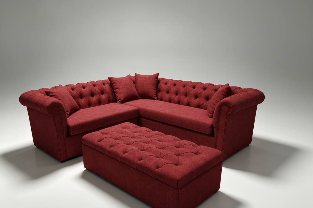 Martin Australian Made Chesterfield Corner Lounge