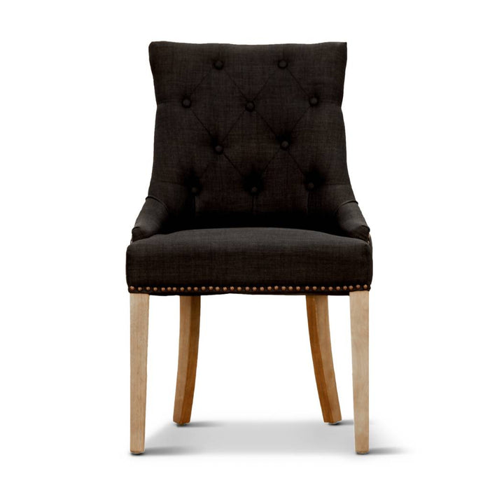 Monava Upholstered Dining Chair, Black