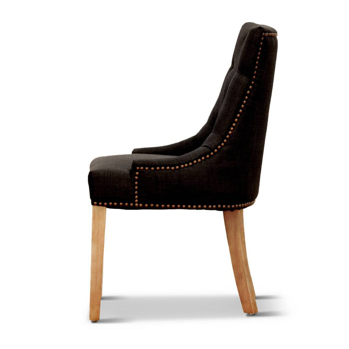 Monava Upholstered Dining Chair, Black