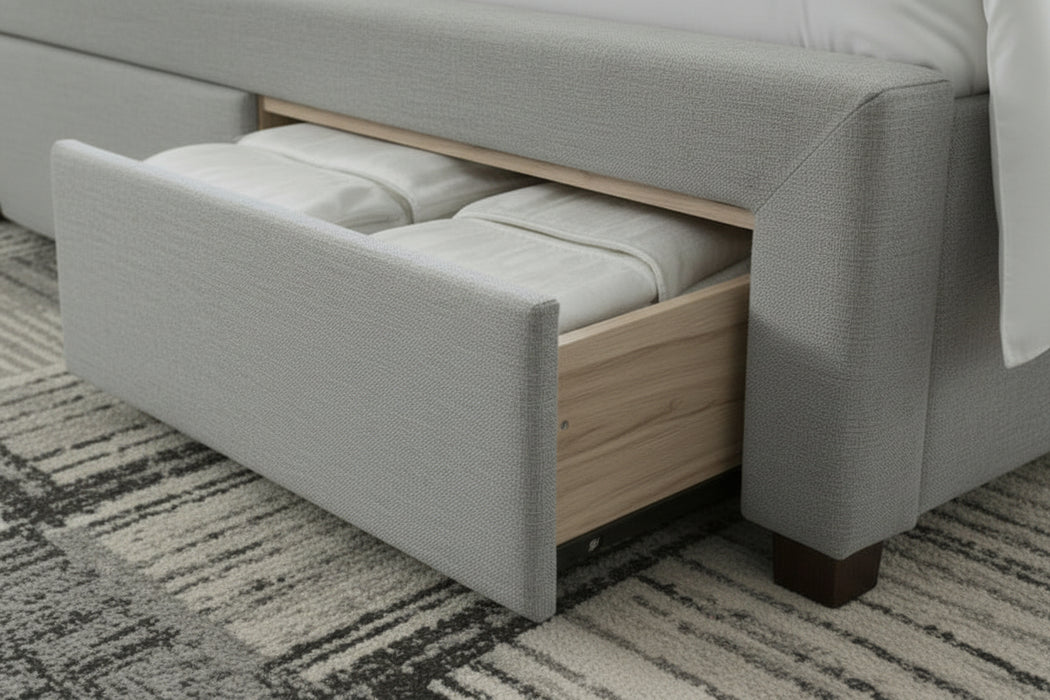 Carla Double Bed with Drawers