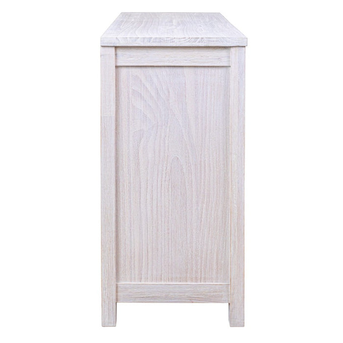 Whitewash 1.32m Florida 6 Drawer Chest