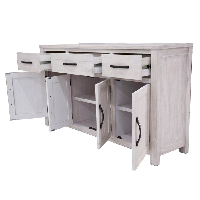 Florida 1.58m Sideboard Buffet - Acacia wood White Wash