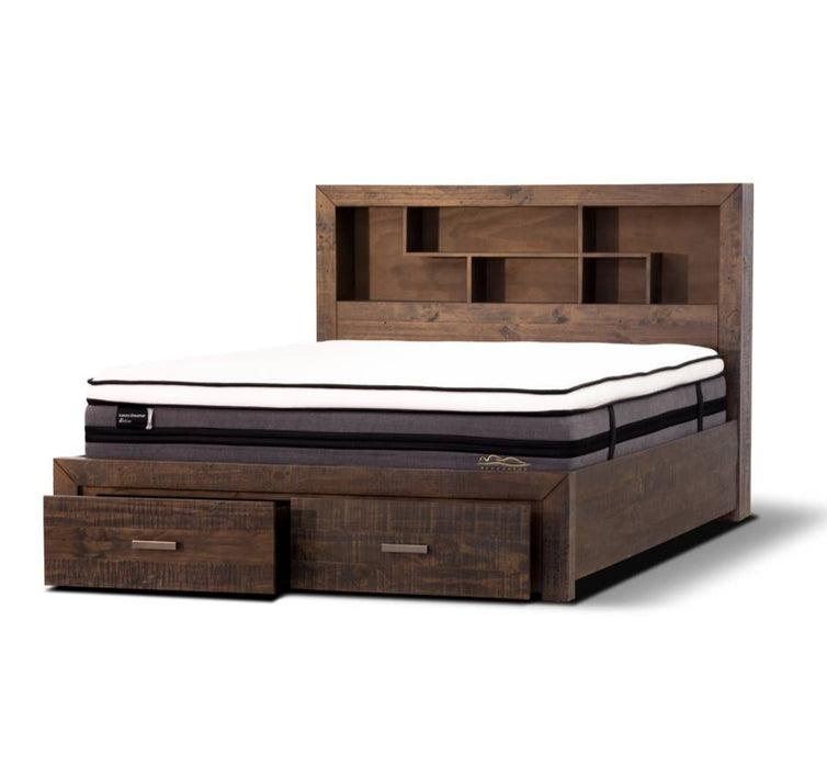 Sedona Queen Timber Bed with Storage