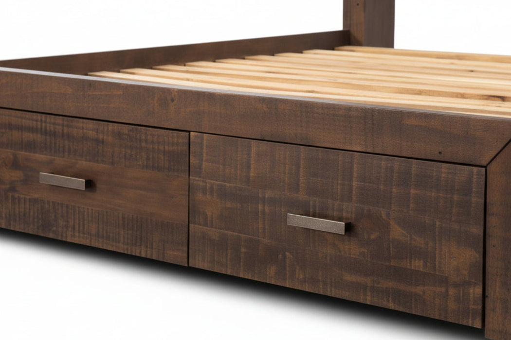 Sedona King Timber Bed with Storage