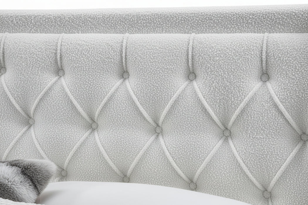 Jackson 4 Drawer Queen Bed - Ivory