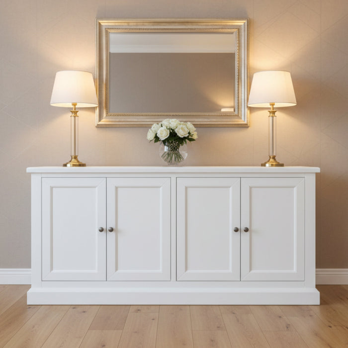 Port 4 Door Buffet in White , 180cm
