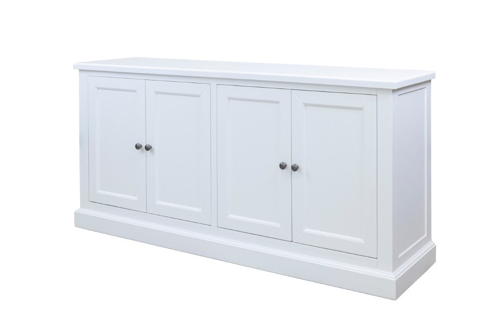 Port 4 Door Buffet in White , 180cm