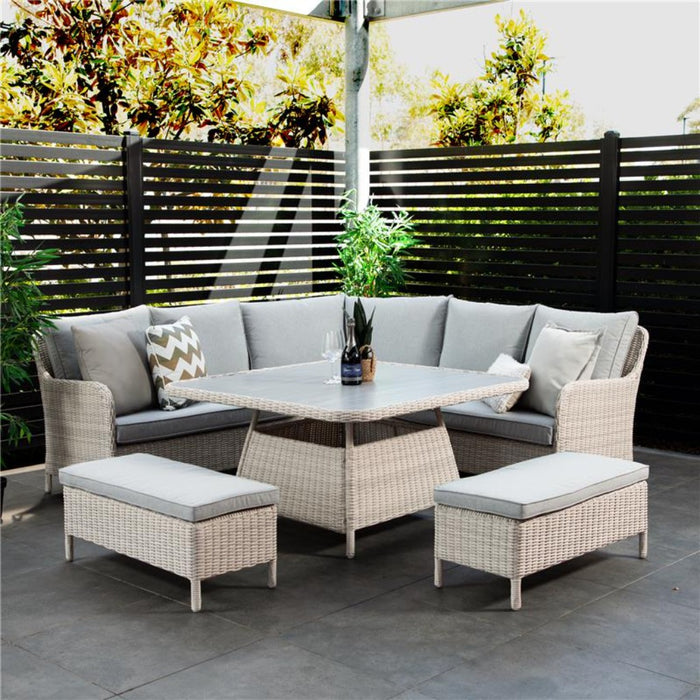 7 Seater Rusell Outdoor Lounge Set and Table