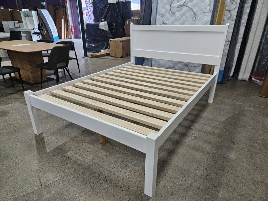 Waratah Australia Made Queen 52cm High Timber Bed Base White