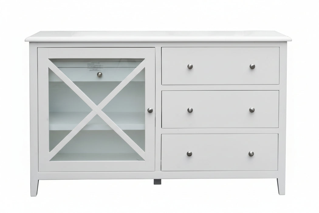 140cm Hampton White Sideboard Buffet