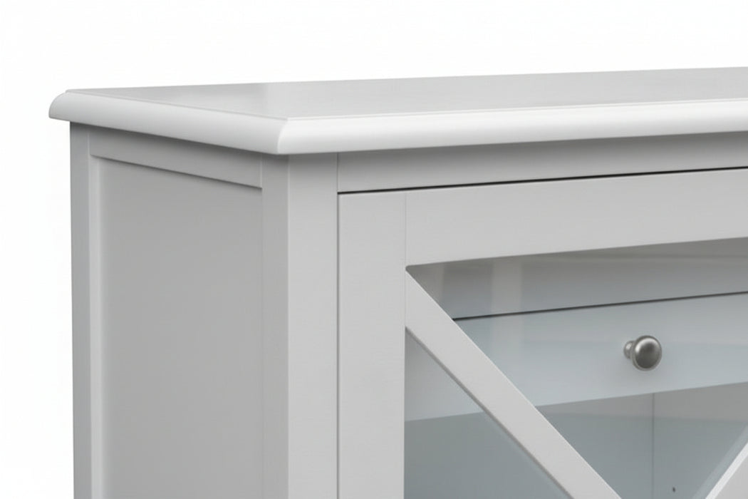 140cm Hampton White Sideboard Buffet