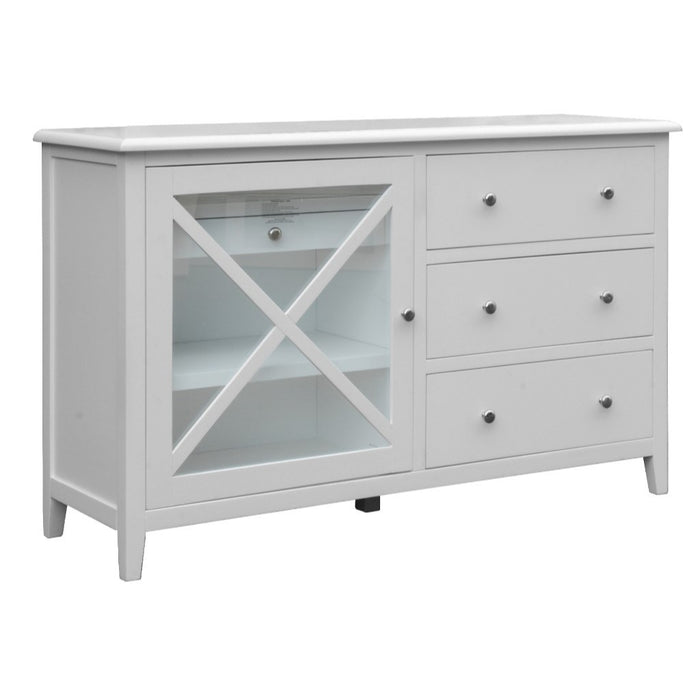 140cm Hampton White Sideboard Buffet