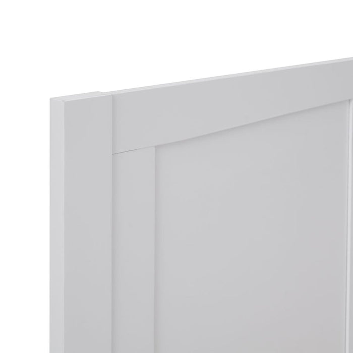 Lunar White King Single Bed Frame with Drawer