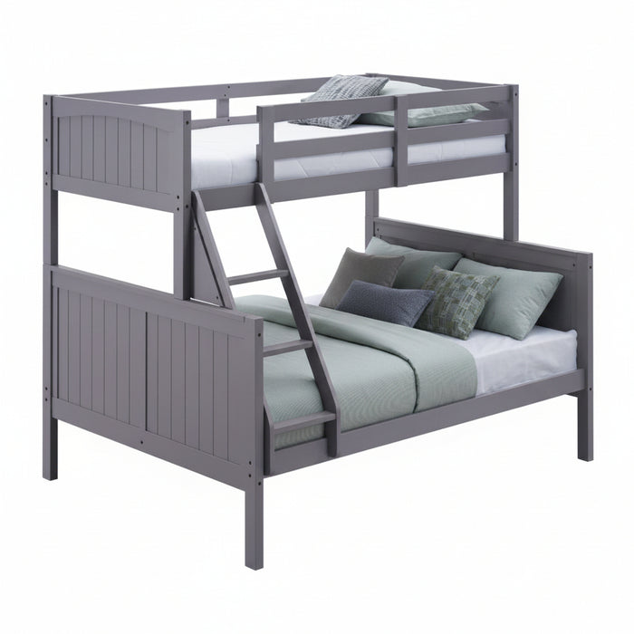 Neves Single Over Double Bunk Bed – Grey