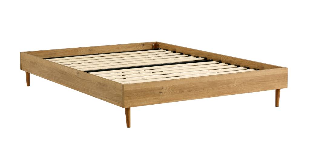 Petra Queen Bed Base - Oak