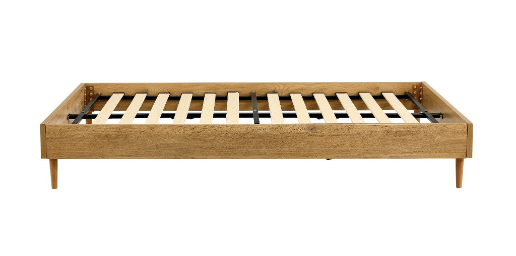 Petra Queen Bed Base - Oak