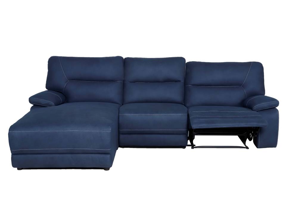 3 Seater Calamba Fabric Sofa with Left Hand Facing Chaise