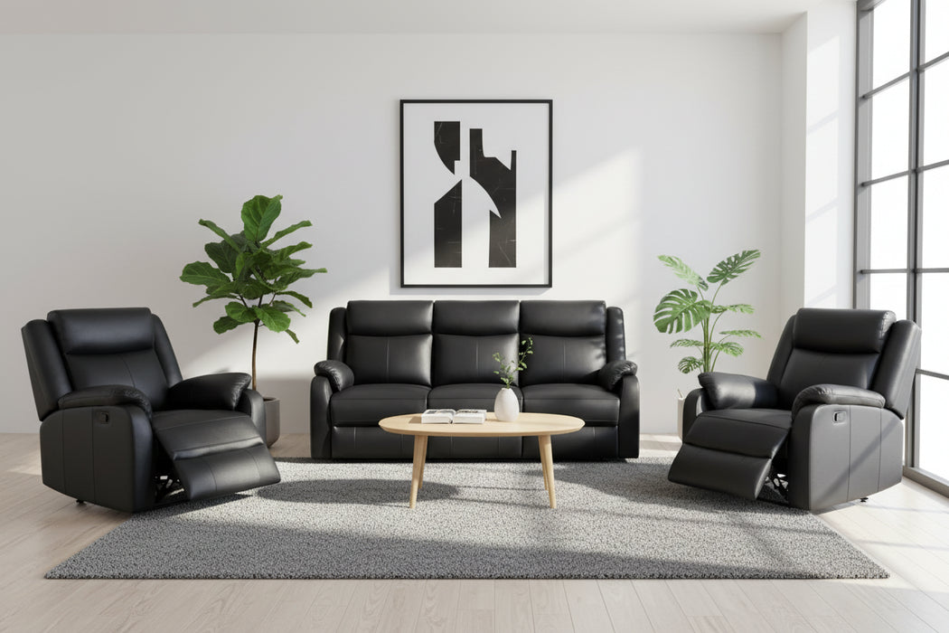 Summit 3 + 1 +1 Electric Recliner Lounge in Full Leather