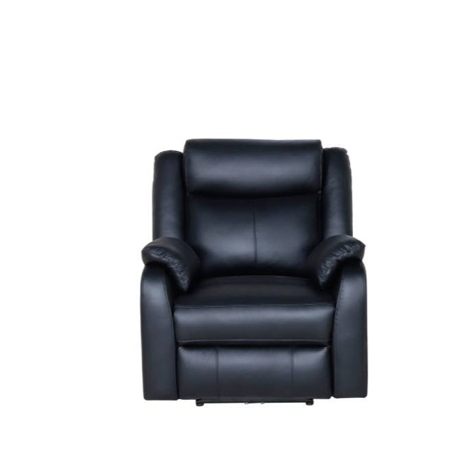 Black Pinnacle 3 + 2 +1 Electric Recliner Lounge in Full Leather